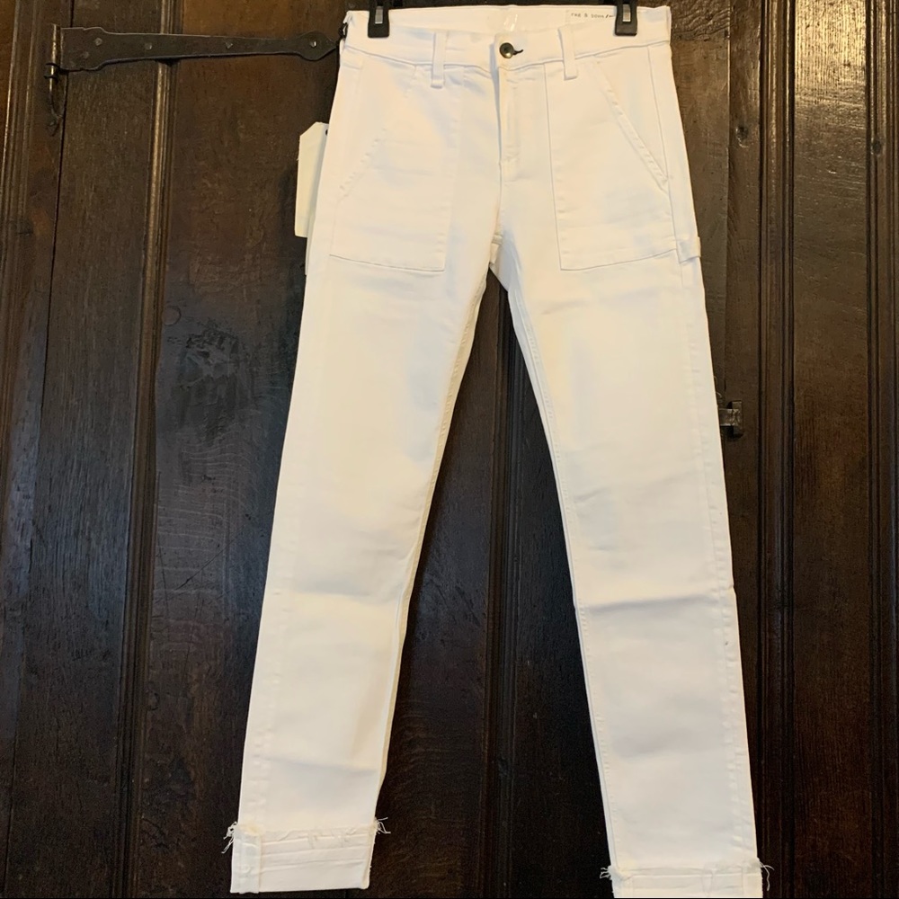 Rag & Bone Carpenter Dre White Jeans